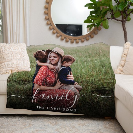 Überlagerung für das Foto von White Script Fleecedecke