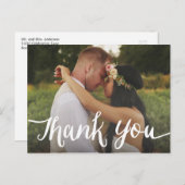 Überlagerung | Hochzeit Danke, Postcard Postkarte (Vorne/Hinten)