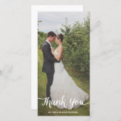 Überlagerung | Hochzeitsdanken - Fotokarte Dankeskarte (Vorne/Hinten)