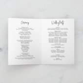 Überlagerung Paar Foto Hochzeit Programm (Innenseite)