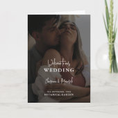 Überlagerung Paar Foto Hochzeit Programm (Vorderseite)