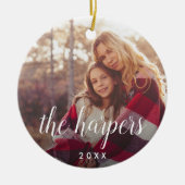 Überlagerung von Familiennamen | FOTO Keramikornament (Vorne)