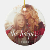 Überlagerung von Familiennamen | FOTO Keramikornament (Hinten)