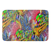 Überlagerung von klaren, lebhaften Farben auf raue Badematte (Vorderseite)