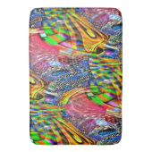 Überlagerung von klaren, lebhaften Farben auf raue Badematte (Vorderseite Vertikal)
