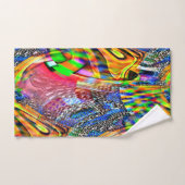 Überlagerung von klaren, lebhaften Farben auf raue Badhandtuch Set (Handtuch)