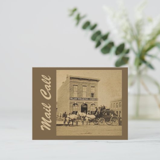 Überlandpost Postkarte (Stehend Vorderseite)