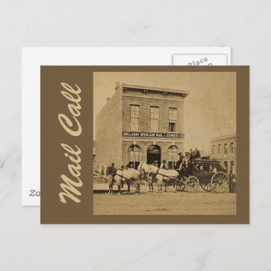 Überlandpost Postkarte (Vorne/Hinten)