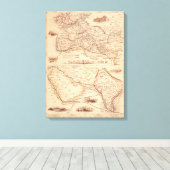 Überlandroute nach Indien Leinwanddruck (Insitu (Holzboden))