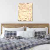 Überlandroute nach Indien Leinwanddruck (Insitu (Schlafzimmer))