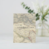 Überlandroute nach Indien Postkarte (Stehend Vorderseite)