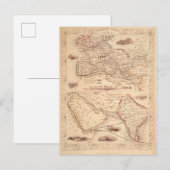 Überlandroute nach Indien Postkarte (Vorne/Hinten)