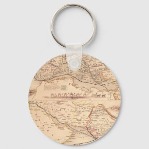 Überlandroute nach Indien Schlüsselanhänger