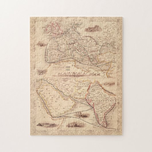 Überlandweg nach Indien Puzzle (Vertikal)