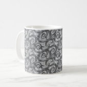 Überlappen Abstrakter Spiralmuster Kaffeetasse (Vorderseite Links)