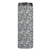 Überlappen Abstrakter Spiralmuster Thermosbecher (Rückseite)