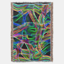 Überlappen bandähnliche Kurven, neonfarbiges Relie Decke