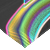 Überlappen bandähnliche Kurven, neonfarbiges Relie Tischdecke (Schrägansicht)