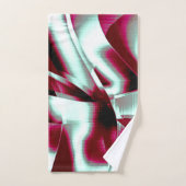 Überlappen des gebogenen Band im Wein zu verchromt Badhandtuch Set (Handtuch)