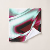 Überlappen des gebogenen Band im Wein zu verchromt Badhandtuch Set (Waschlappen)