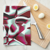 Überlappen des gebogenen Band im Wein zu verchromt Geschirrtuch (Viertel Falte)