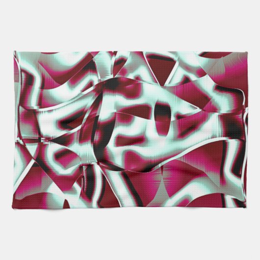 Überlappen des gebogenen Band im Wein zu verchromt Geschirrtuch (Horizontal)