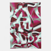 Überlappen des gebogenen Band im Wein zu verchromt Geschirrtuch (Vertikal)