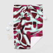 Überlappen des gebogenen Band im Wein zu verchromt Golfhandtuch (Insitu)