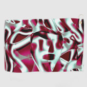 Überlappen des gebogenen Band im Wein zu verchromt Golfhandtuch (Horizontal)