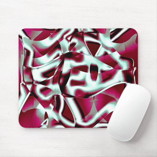 Überlappen des gebogenen Band im Wein zu verchromt Mousepad (Mit Mouse)