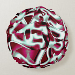 Überlappen des gebogenen Band im Wein zu verchromt Rundes Kissen