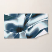 Überlappen gekrümmter Bänder, verchromte Töne auf Badhandtuch Set (Handtuch)