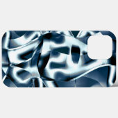 Überlappen gekrümmter Bänder, verchromte Töne auf Case-Mate iPhone Hülle (Rückseite (Horizontal))