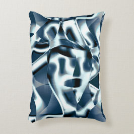 Überlappen gekrümmter Bänder, verchromte Töne auf  Dekokissen