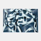 Überlappen gekrümmter Bänder, verchromte Töne auf  Fußmatte (Vorderseite)