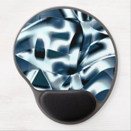 Überlappen gekrümmter Bänder, verchromte Töne auf  Gel Mousepad