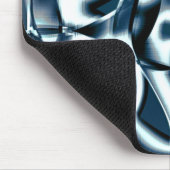 Überlappen gekrümmter Bänder, verchromte Töne auf Mousepad (Ecke)