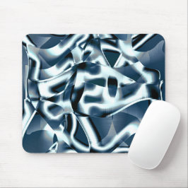 Überlappen gekrümmter Bänder, verchromte Töne auf  Mousepad