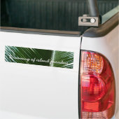 Überlappen von Palm Fronds Tropical Green Abstrakt Autoaufkleber (Auf Lkw)
