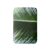 Überlappen von Palm Fronds Tropical Green Abstrakt Badematte (Vorderseite Vertikal)