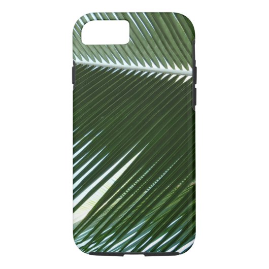 Überlappen von Palm Fronds Tropical Green Abstrakt Case-Mate iPhone Hülle (Rückseite)
