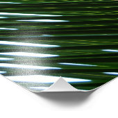 Überlappen von Palm Fronds Tropical Green Abstrakt Fotodruck (Ecke)