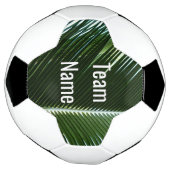 Überlappen von Palm Fronds Tropical Green Abstrakt Fußball (Gedreht)