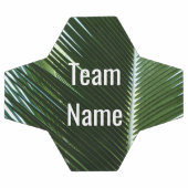 Überlappen von Palm Fronds Tropical Green Abstrakt Fußball (Flach)