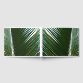 Überlappen von Palm Fronds Tropical Green Abstrakt Gästebuch (Voll)