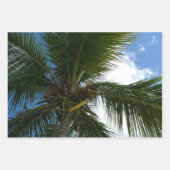 Überlappen von Palm Fronds Tropical Green Abstrakt Geschenkpapier Set (Vorderseite 2)