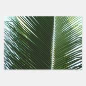 Überlappen von Palm Fronds Tropical Green Abstrakt Geschenkpapier Set (Vorderseite)