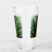 Überlappen von Palm Fronds Tropical Green Abstrakt Glas (Links)