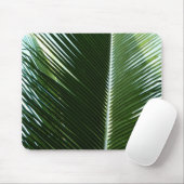Überlappen von Palm Fronds Tropical Green Abstrakt Mousepad (Mit Mouse)