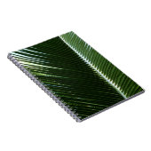 Überlappen von Palm Fronds Tropical Green Abstrakt Notizblock (Rechte Seite)